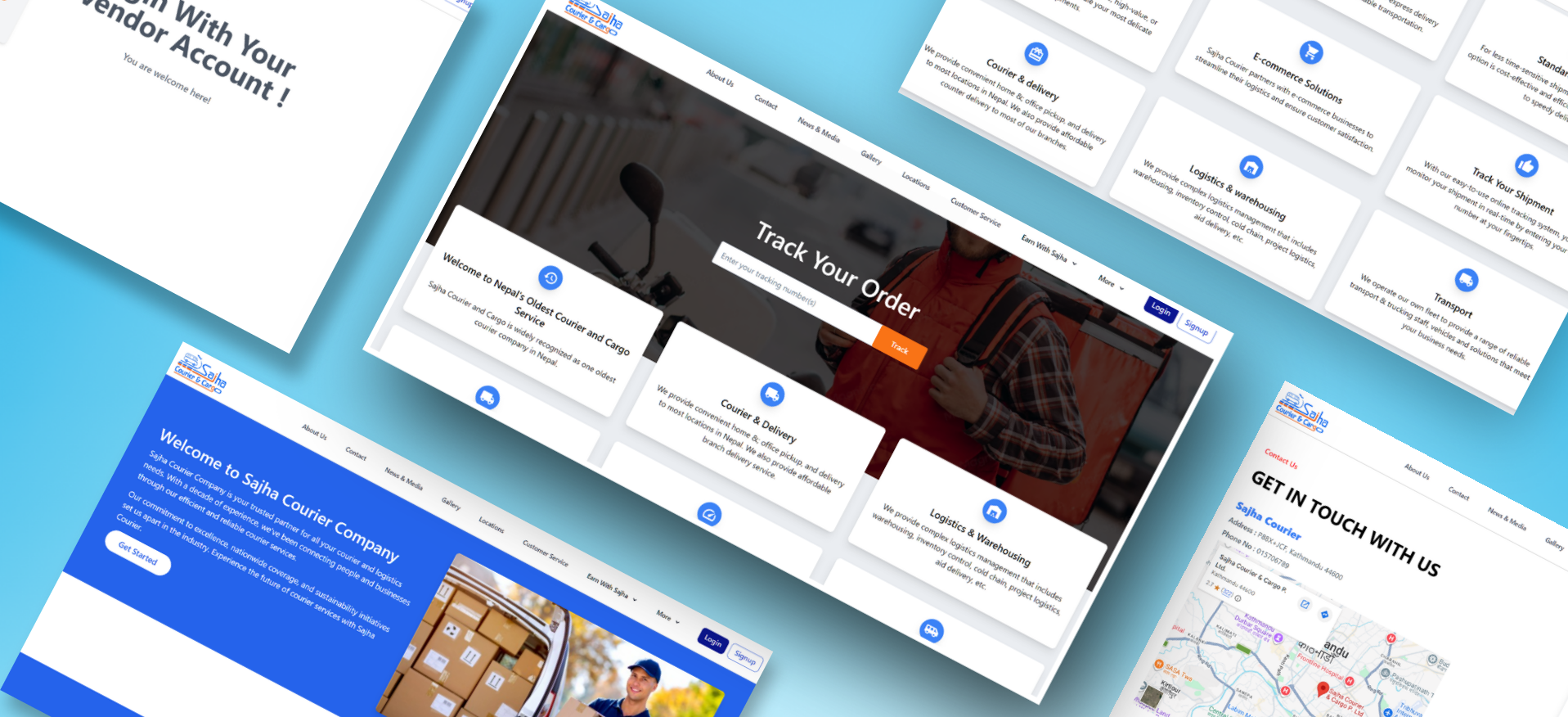 Sajha Courier — homepage
